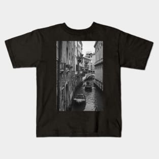 Boat in the canal Kids T-Shirt